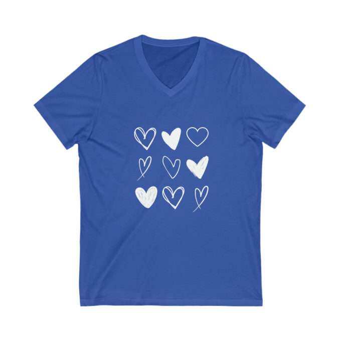 Valentine Day Shirt,Heart V-Neck Shirt, Valentines Day Gift, Love Shirt - Image 5