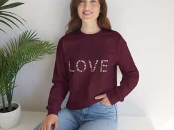 Love Sweatshirt, Love Flower T-Shirt, Gift For Fiance, Engagement Shirt, Valentines Day T-Shirt, Cute Love Shirt, Lover Shirt