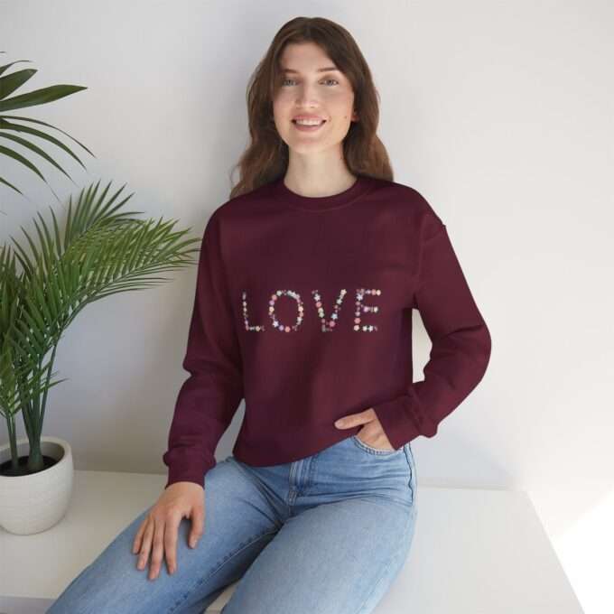 Love Sweatshirt, Love Flower T-Shirt, Gift For Fiance, Engagement Shirt, Valentines Day T-Shirt, Cute Love Shirt, Lover Shirt