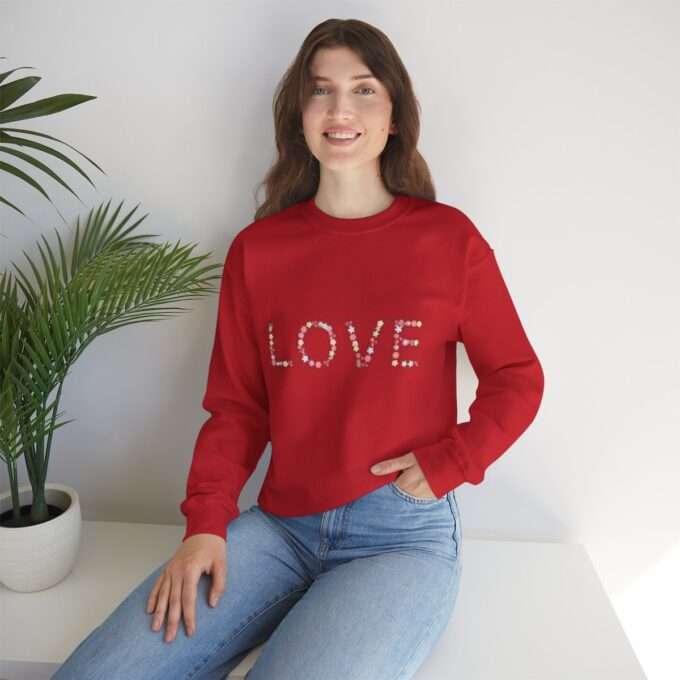 Love Sweatshirt, Love Flower T-Shirt, Gift For Fiance, Engagement Shirt - Image 13