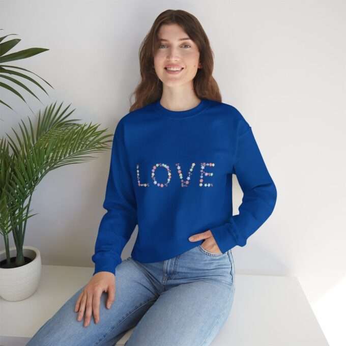 Love Sweatshirt, Love Flower T-Shirt, Gift For Fiance, Engagement Shirt - Image 8