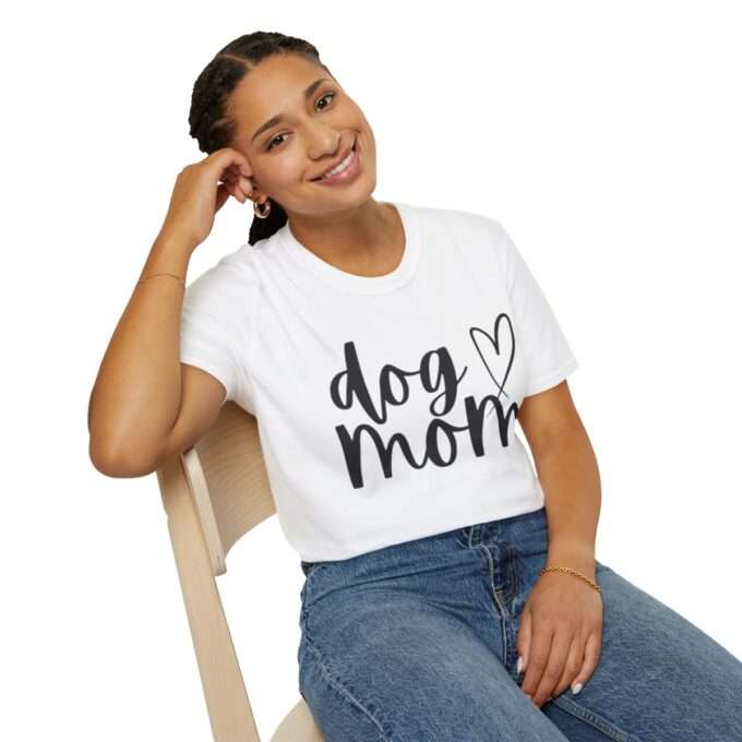 Dog Mom Tee, Dog Mama  Unisex Softstyle T-Shirt - Image 6