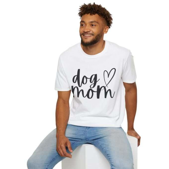 Dog Mom Tee, Dog Mama  Unisex Softstyle T-Shirt - Image 7