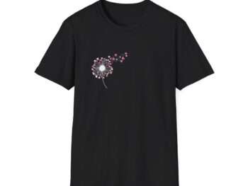 Dandelion Heart Shirt, Valentine Tee,Wildflower Shirt,Dandelion Shirt Valentines Day,Valentine Flower Shirt,Lovers Shirt,Gift for Valentines Unisex Softstyle T-Shirt