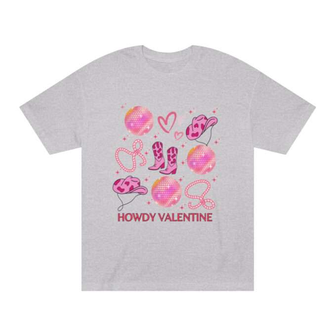 Western Graphic Tee, Howdy Tee, Howdy Shirt ,Valentine Unisex Classic Tee - Image 3