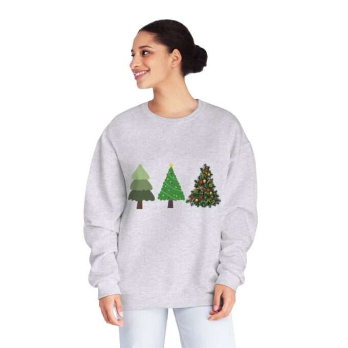 Christmas Tree Sweatshirt, Christmas Crewneck, Holiday Sweaters for Women - Image 3