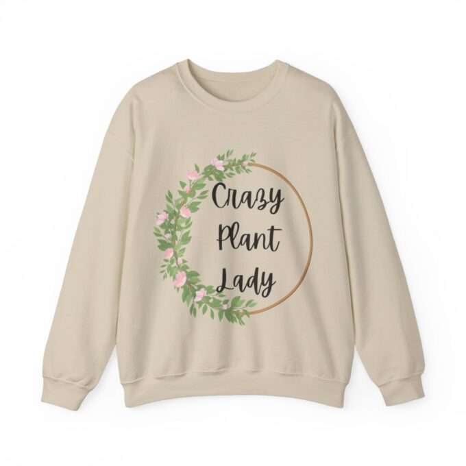 Gift For Plant Lover Sweatshirt Crazy Plant Lady Shirt ,Unisex Heavy Blend™ Crewneck Sweatshirt - Image 2