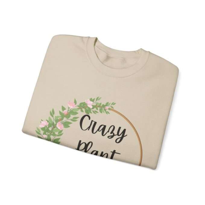 Gift For Plant Lover Sweatshirt Crazy Plant Lady Shirt ,Unisex Heavy Blend™ Crewneck Sweatshirt - Image 3