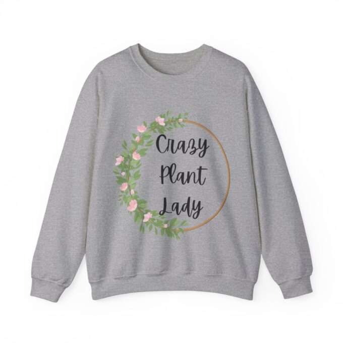 Gift For Plant Lover Sweatshirt Crazy Plant Lady Shirt ,Unisex Heavy Blend™ Crewneck Sweatshirt - Image 8