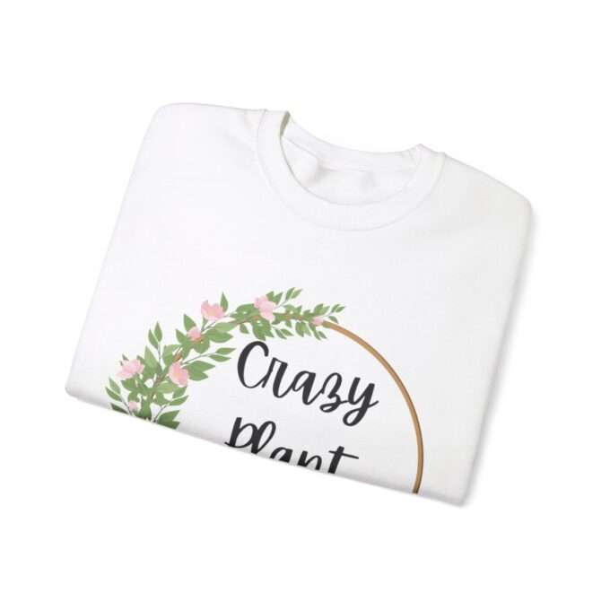 Gift For Plant Lover Sweatshirt Crazy Plant Lady Shirt ,Unisex Heavy Blend™ Crewneck Sweatshirt - Image 6