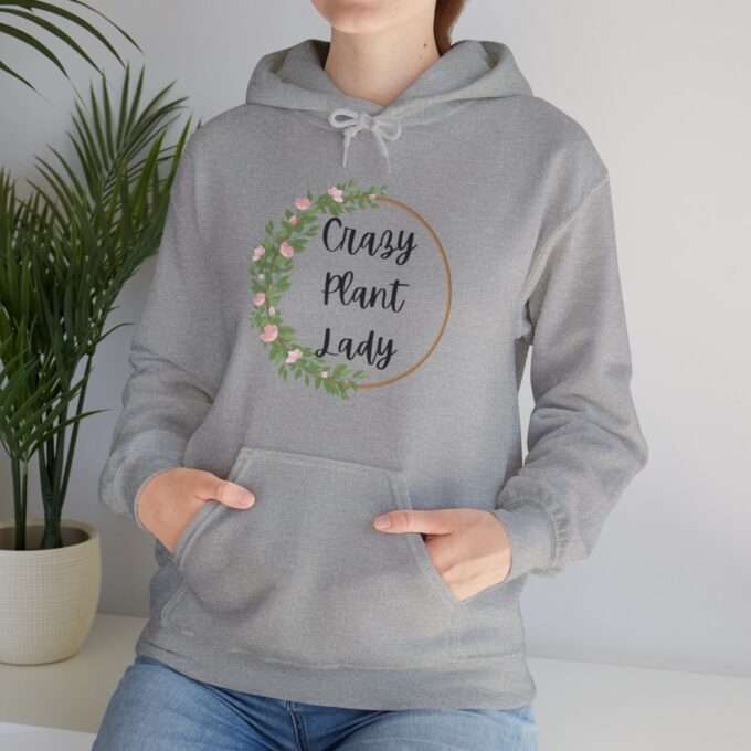 Crazy Plant Lady Hoodie ,Unisex Heavy Blend™ Hooded Sweatshirt - Image 9