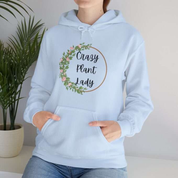 Crazy Plant Lady Hoodie ,Unisex Heavy Blend™ Hooded Sweatshirt - Image 3