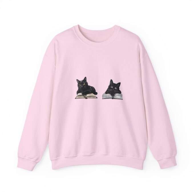 Black cat Sweatshirt, Women’s Vintage Gothic Cat Sweatshirt, Unisex Crewneck Sweatshirt - Image 8