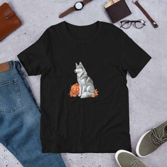 Husky Halloween Shirt , Dogs Halloween Shirt - Image 2