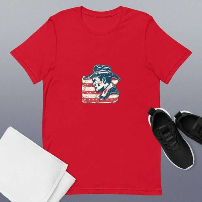 Stylish USA Flag T-shirt - Perfect for Labor Day & Gifts - Image 3