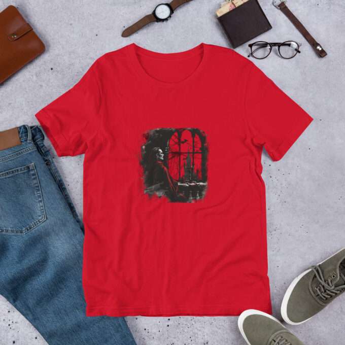 Halloween graphic shirt, Vintage Vampire Movie Poster T-Shirt - Vampire T-Shirt. - Image 2