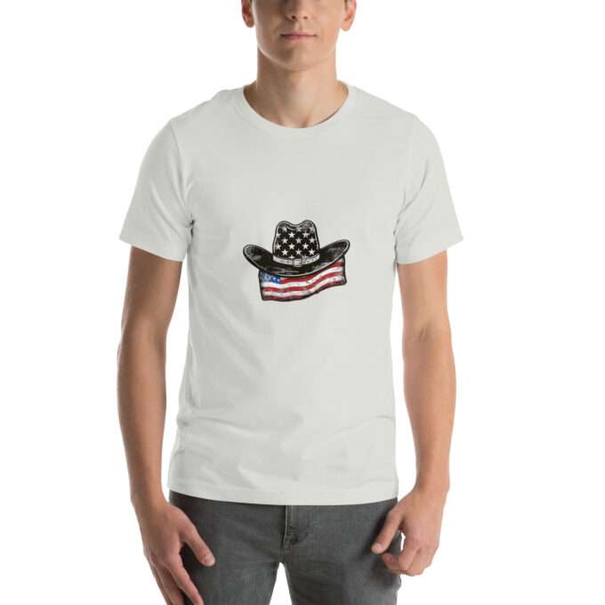 Patriotic Cowboy Shirt, USA Flag Tshirts - Image 5