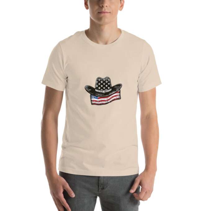 Patriotic Cowboy Shirt, USA Flag Tshirts - Image 4