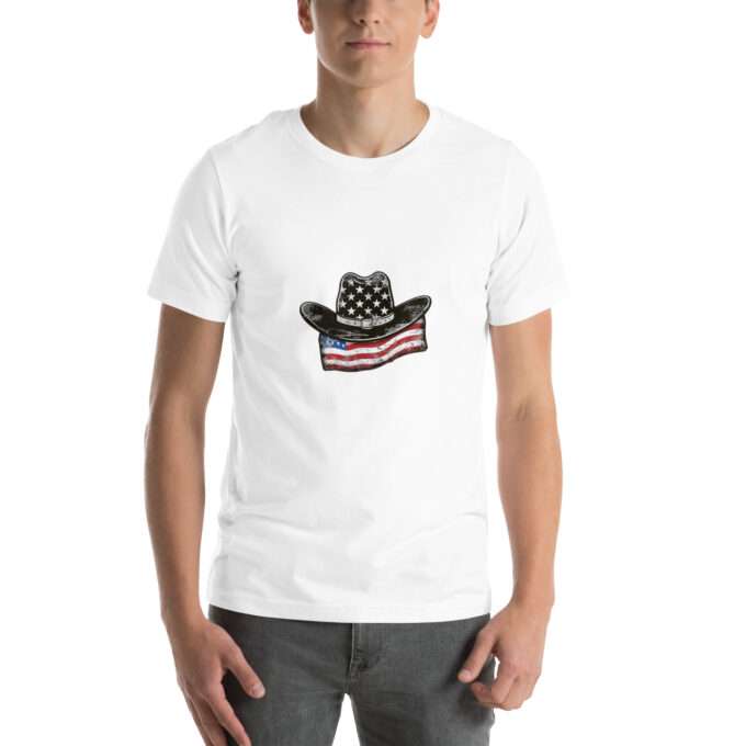 Patriotic Cowboy Shirt, USA Flag Tshirts - Image 6