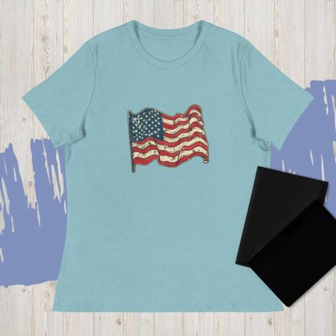 Tees for Women Patriotic Shirts for Women, Shirts Summer Casual Tee Tops - Image 2