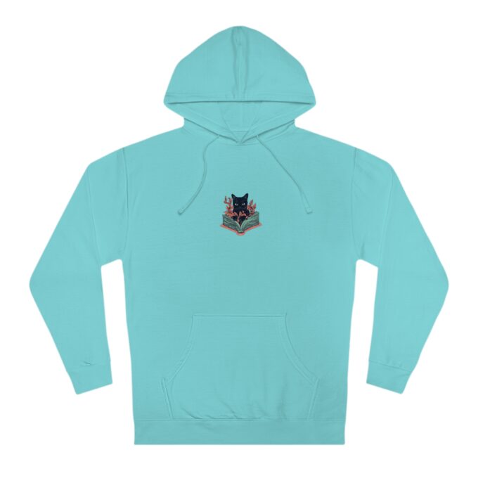 Gothic Cat Hoodie, Goth Unisex Hooded Sweatshirt - Image 5