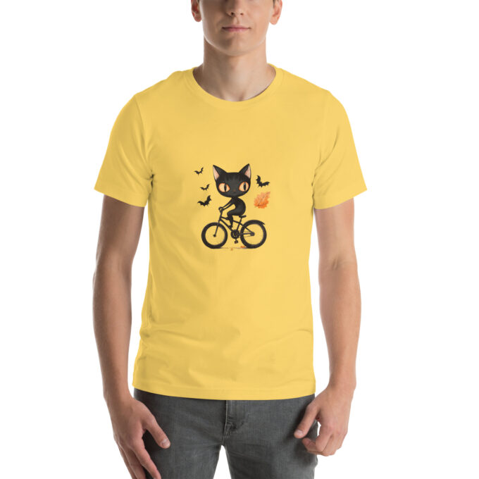 Goth Cat Unisex T-shirt, Black Cat Shirt , Unique gothic apparel - Image 9