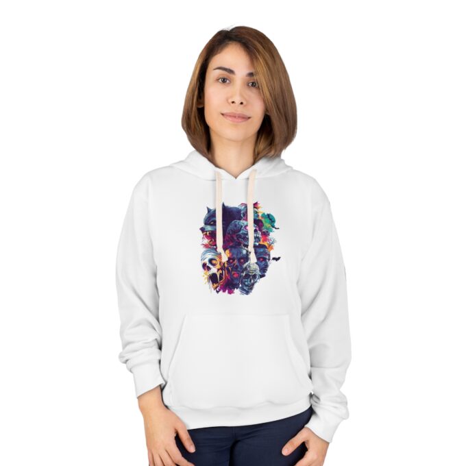 Classic Halloween Monsters Hoodie , Cozy, Spooky Style - Image 2