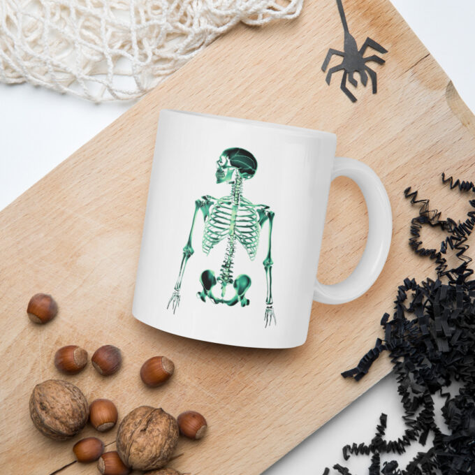 Spooky Mug for a Frightful Halloween, White glossy mug