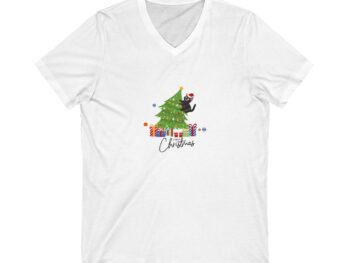 Goth Christmas shirt Gothic holiday tee Unisex Christmas V-neck shirt Alternative Christmas shirt Gothic holiday clothing