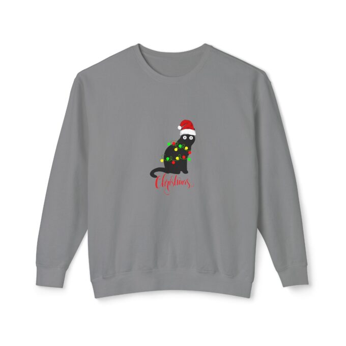 Christmas Gothic Cat Sweatshirt – Festive & Unique Crewneck - Image 6