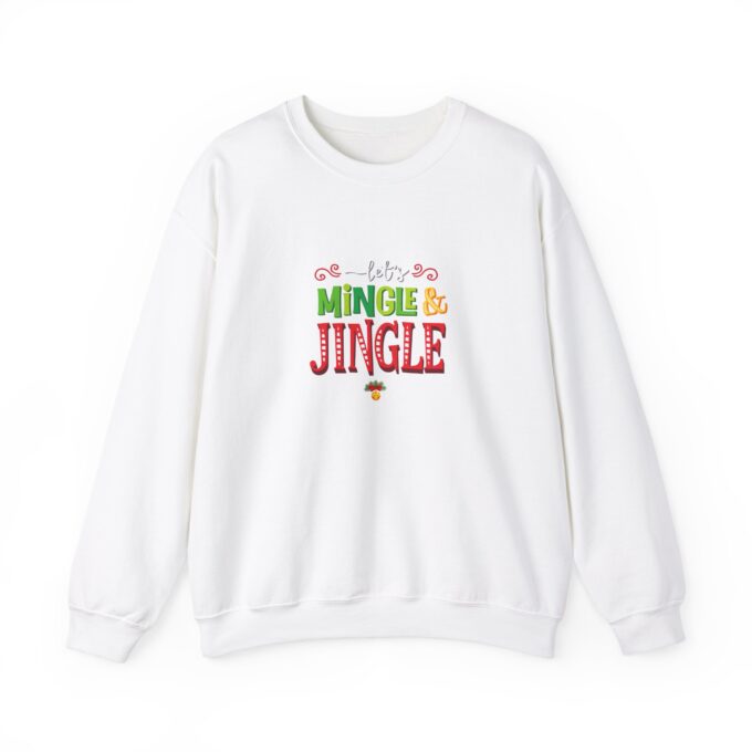 Let’s Mingle & Jingle Sweatshirt – Cozy Christmas sweatshirt - Image 6