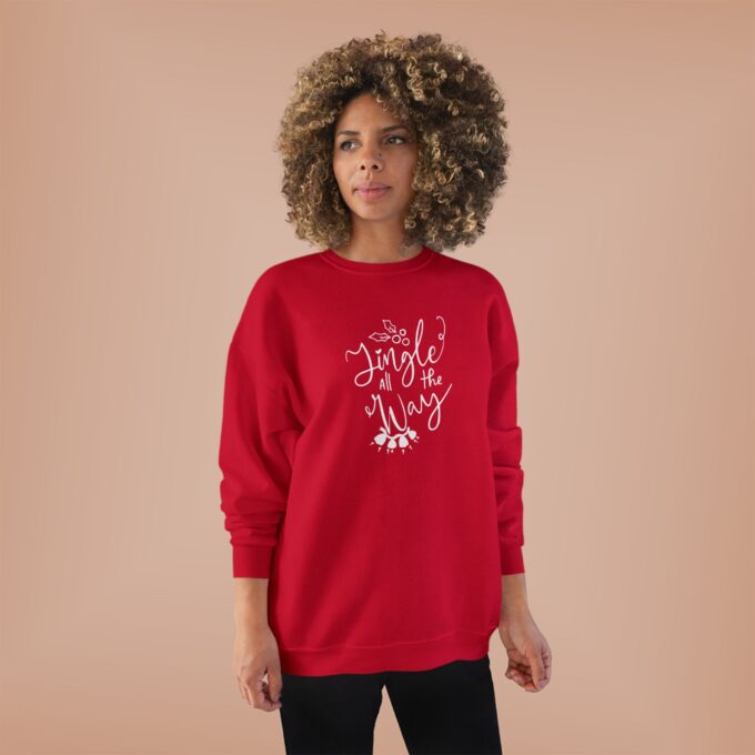 Jingle All The Way Crewneck Sweatshirt – Festive and Cozy - Image 3