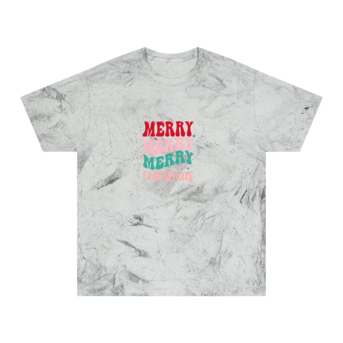 Merry Merry Christmas T-Shirt – Festive Unisex Color Blast Tee - Image 5