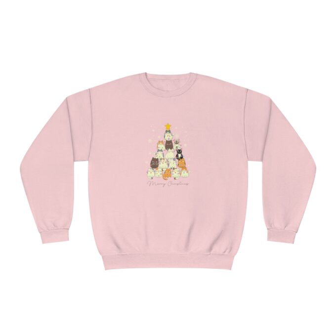 Meowy Christmas Sweatshirt – Cozy Cat Holiday Sweater - Image 7