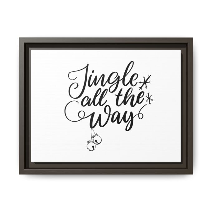 Jingle All The Way Canvas – Festive Framed Holiday Decor - Image 3