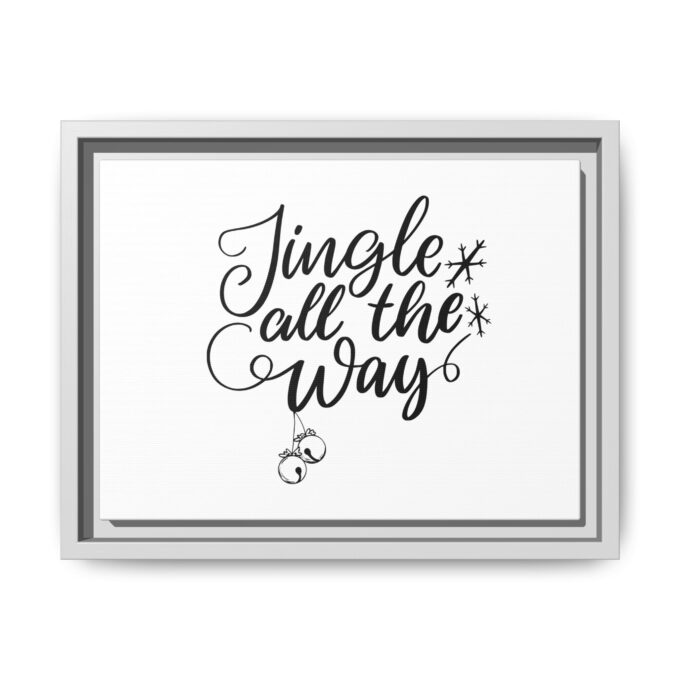 Jingle All The Way Canvas – Festive Framed Holiday Decor - Image 5