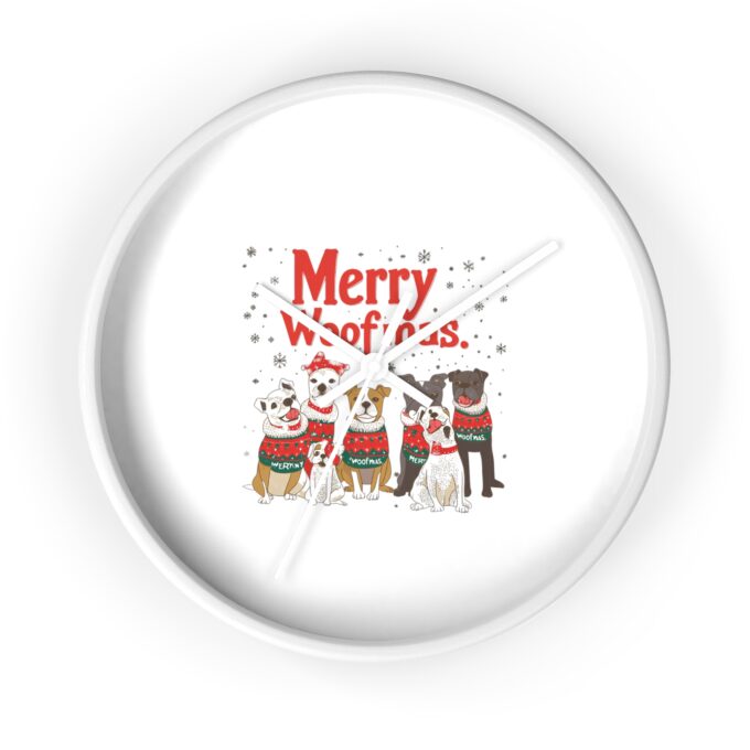 Dog Christmas Wall Clock – Festive Decor for Dog Lovers - Image 6