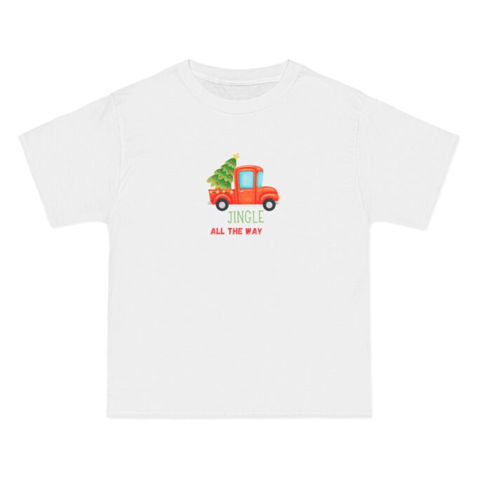 Vintage Red Truck Christmas T-Shirt – Holiday Cheer  Short Sleeve T-Shirt - Image 4