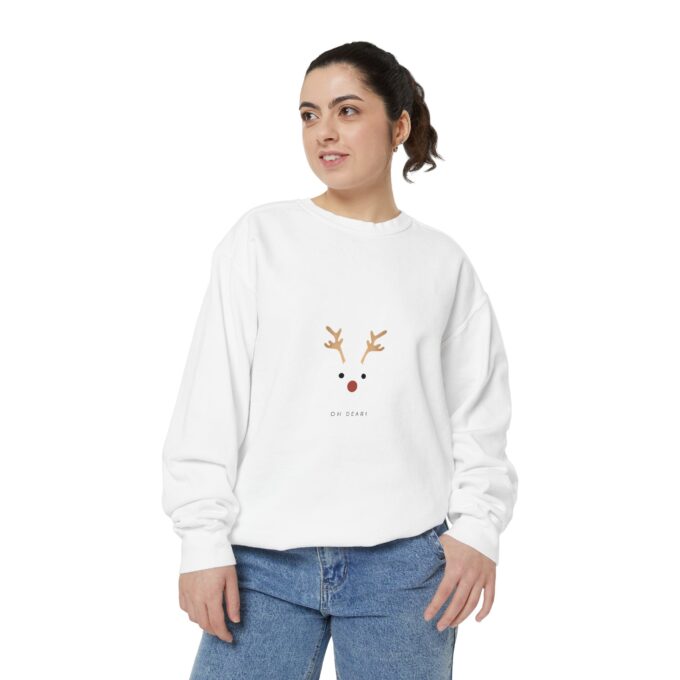 Christmas Oh Dear Sweatshirt – Festive and Cozy Unisex Wear - Image 3