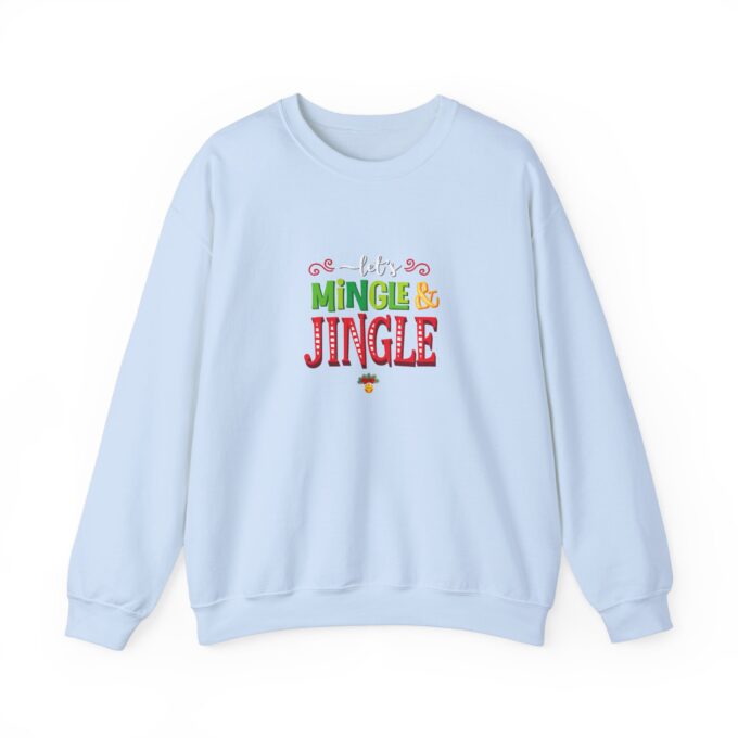 Let’s Mingle & Jingle Sweatshirt – Cozy Christmas sweatshirt - Image 5