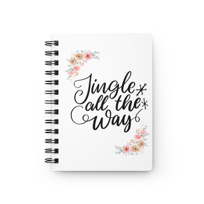 Holiday journal Spiral bound notebook Christmas stationery Festive writing journal