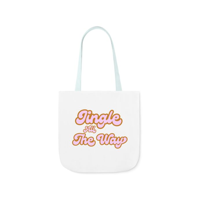 Jingle All The Way Canvas Tote – Festive, 5-Color Straps - Image 7