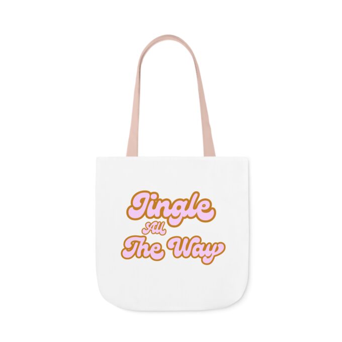 Jingle All The Way Canvas Tote – Festive, 5-Color Straps - Image 11