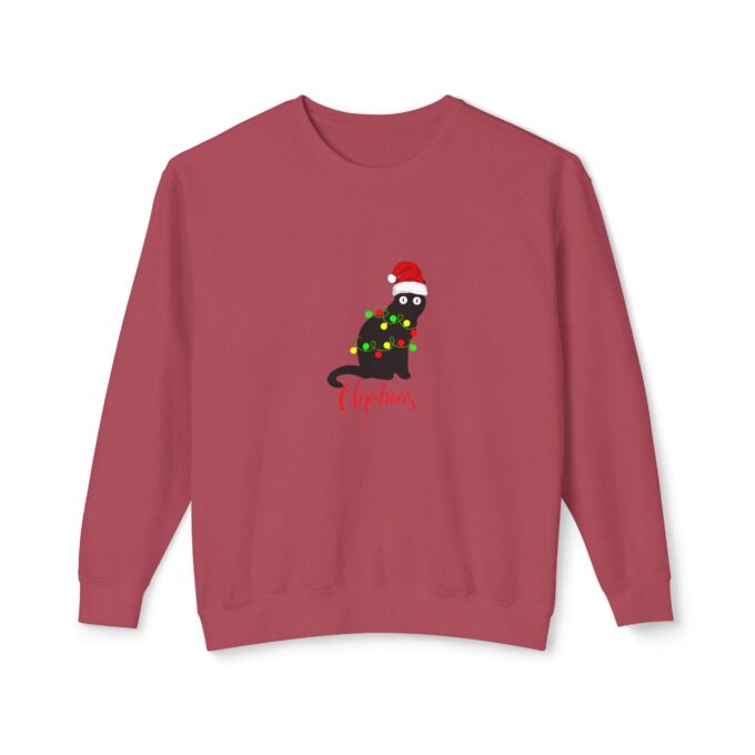 Christmas Gothic Cat Sweatshirt – Festive & Unique Crewneck - Image 4