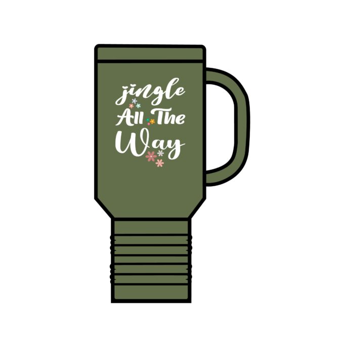 Jingle All The Way Travel Mug – Insulated, 40oz Festive Mug - Image 5