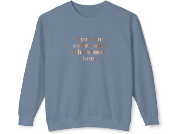 Coffee Christmas sweatshirt Festive holiday apparel Cozy Christmas sweater Gift for coffee lovers