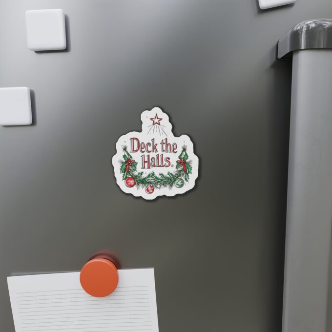 Christmas Die-Cut Magnets Deck The Halls – Festive Holiday Decor - Image 2