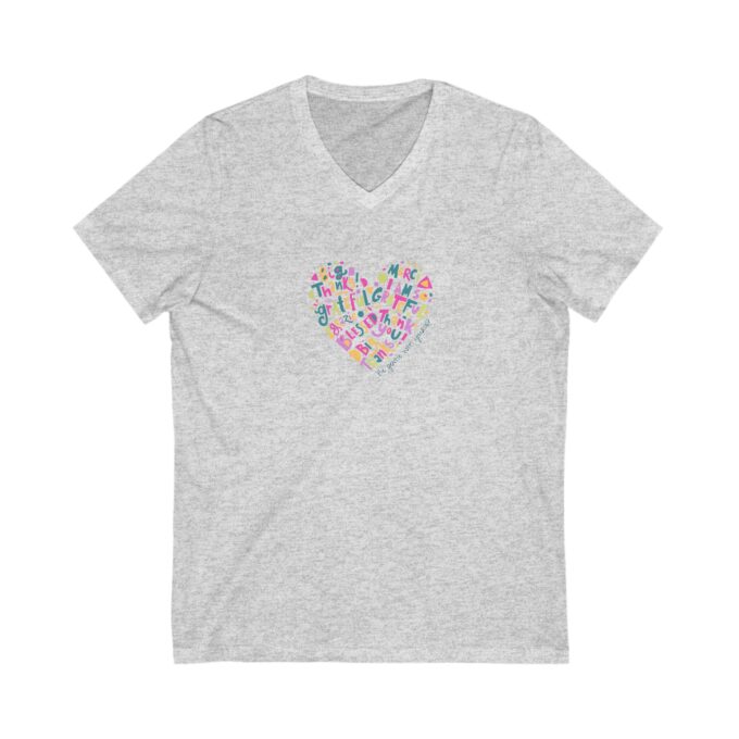 Be Gentle with Yourself V-Neck Shirt – Grateful & Stylish - Image 3