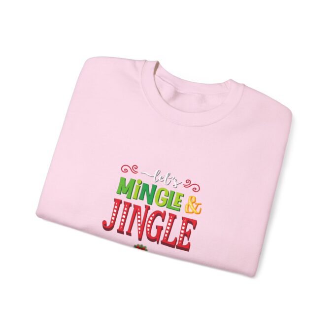 Let’s Mingle & Jingle Sweatshirt – Cozy Christmas sweatshirt - Image 2