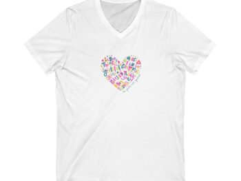 Be gentle with yourself shirt Grateful V-neck shirt Self-care V-neck shirt Inspirational T-shirt for women